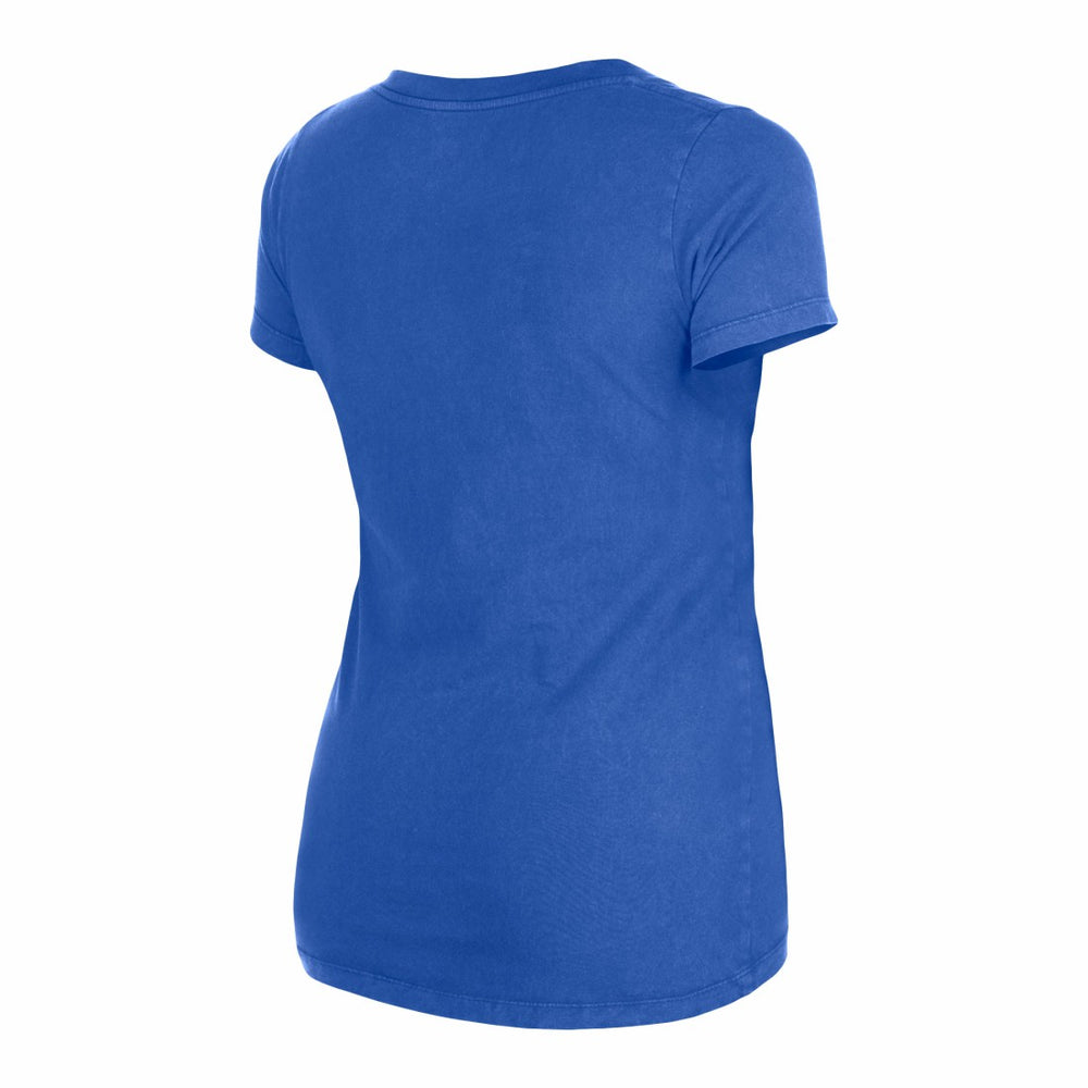 Seattle Seahawks New Era Women's Enzyme Wash Low V-Neck T-Shirt - Royal T-shirts