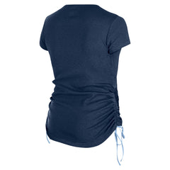 Tennessee Titans New Era Women's Ruched Side T-Shirt - Navy T-shirts