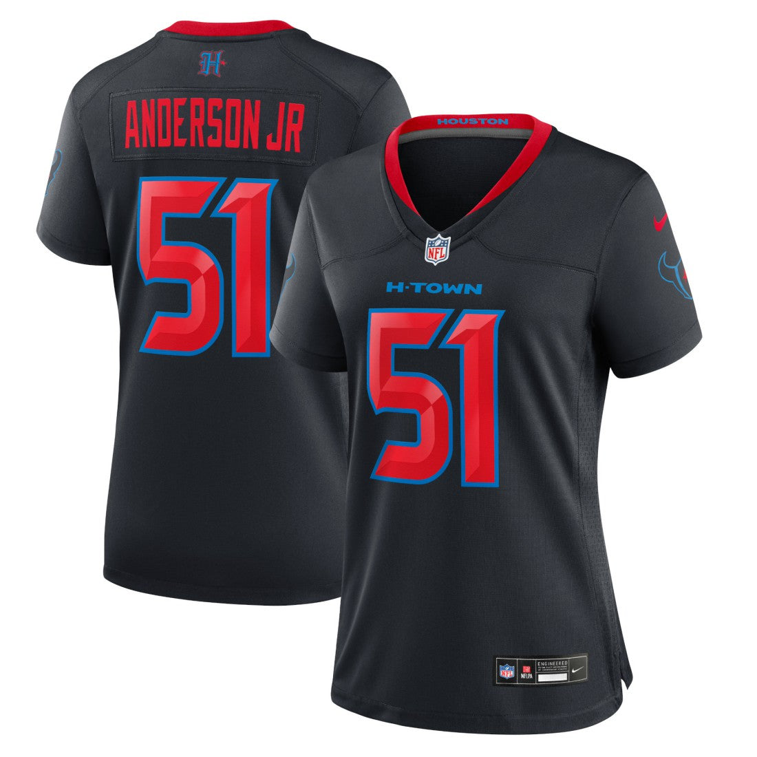 Will Anderson Jr. Houston Texans Women's 2nd Alternate Game Jersey - Navy Jerseys