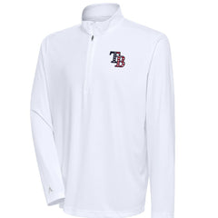 Tampa Bay Rays Antigua Patriotic Tribute Quarter-Zip Pullover Top - White Pullover