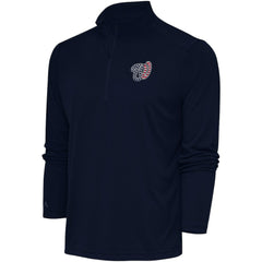 Washington Nationals Antigua Patriotic Tribute Quarter-Zip Pullover Top - Navy Pullover