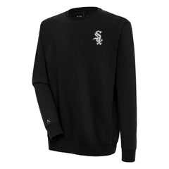 Chicago White Sox Antigua Victory Pullover Sweatshirt - Black Pullover