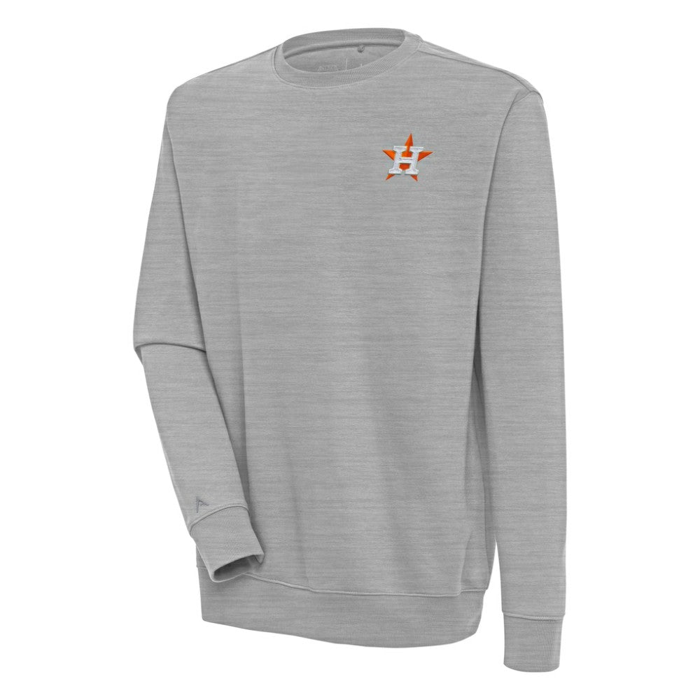 Houston Astros Antigua Victory Pullover Sweatshirt - Heather Gray Pullover