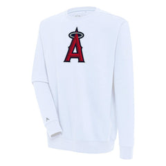Los Angeles Angels Antigua Victory Pullover Sweatshirt - White Pullover
