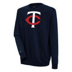 Minnesota Twins Antigua Victory Pullover Sweatshirt - Navy Pullover