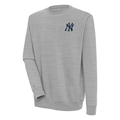 New York Yankees Antigua Victory Pullover Sweatshirt - Heather Gray Pullover