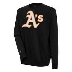 Athletics Antigua Victory Pullover Sweatshirt - Black Pullover