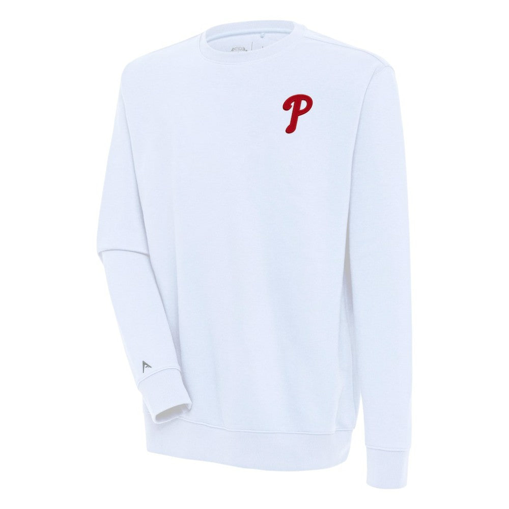 Philadelphia Phillies Antigua Victory Pullover Sweatshirt - White Pullover