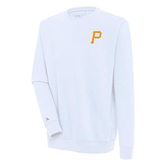 Pittsburgh Pirates Antigua Victory Pullover Sweatshirt - White Pullover