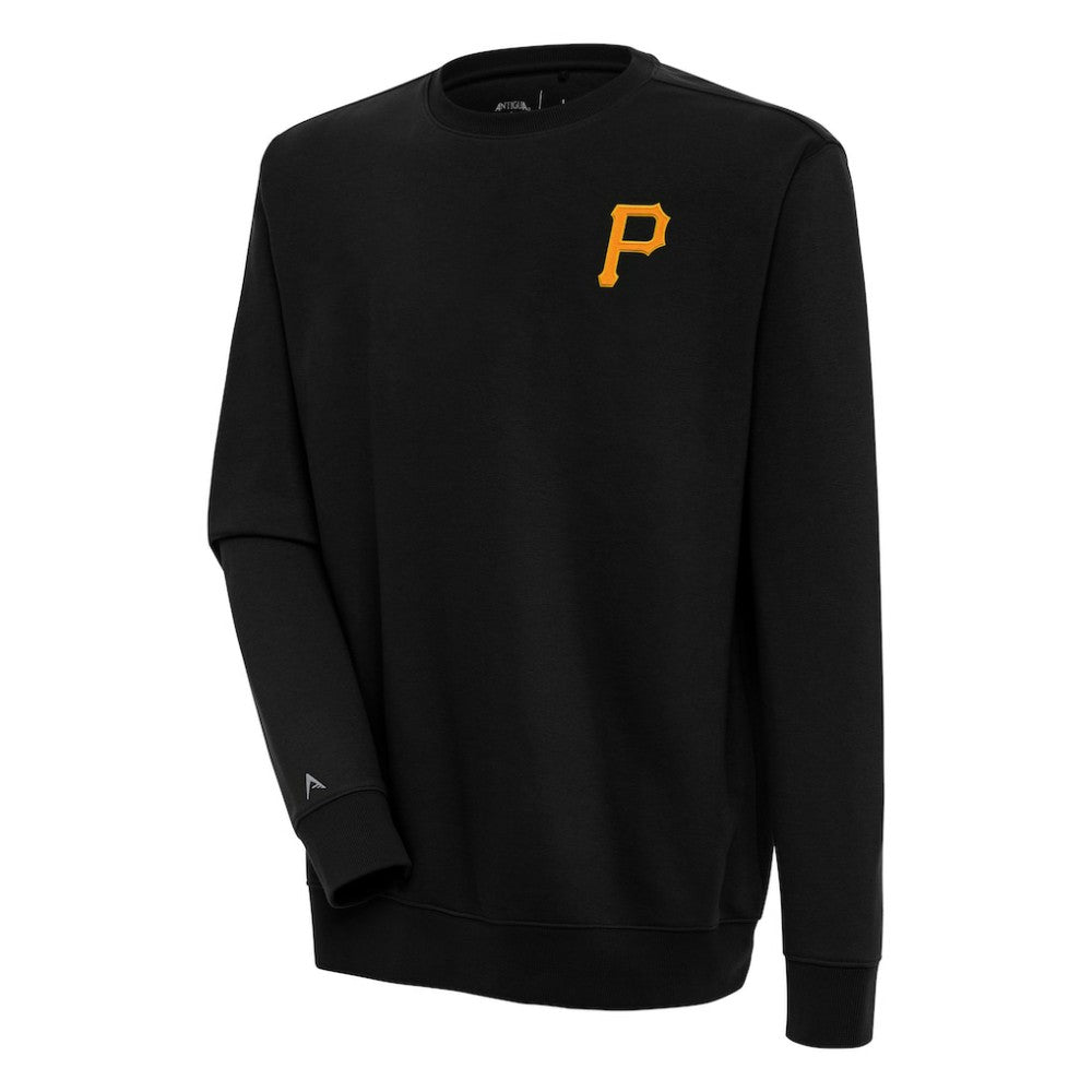 Pittsburgh Pirates Antigua Victory Pullover Sweatshirt - Black Pullover