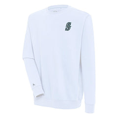Seattle Mariners Antigua Victory Pullover Sweatshirt - White Pullover