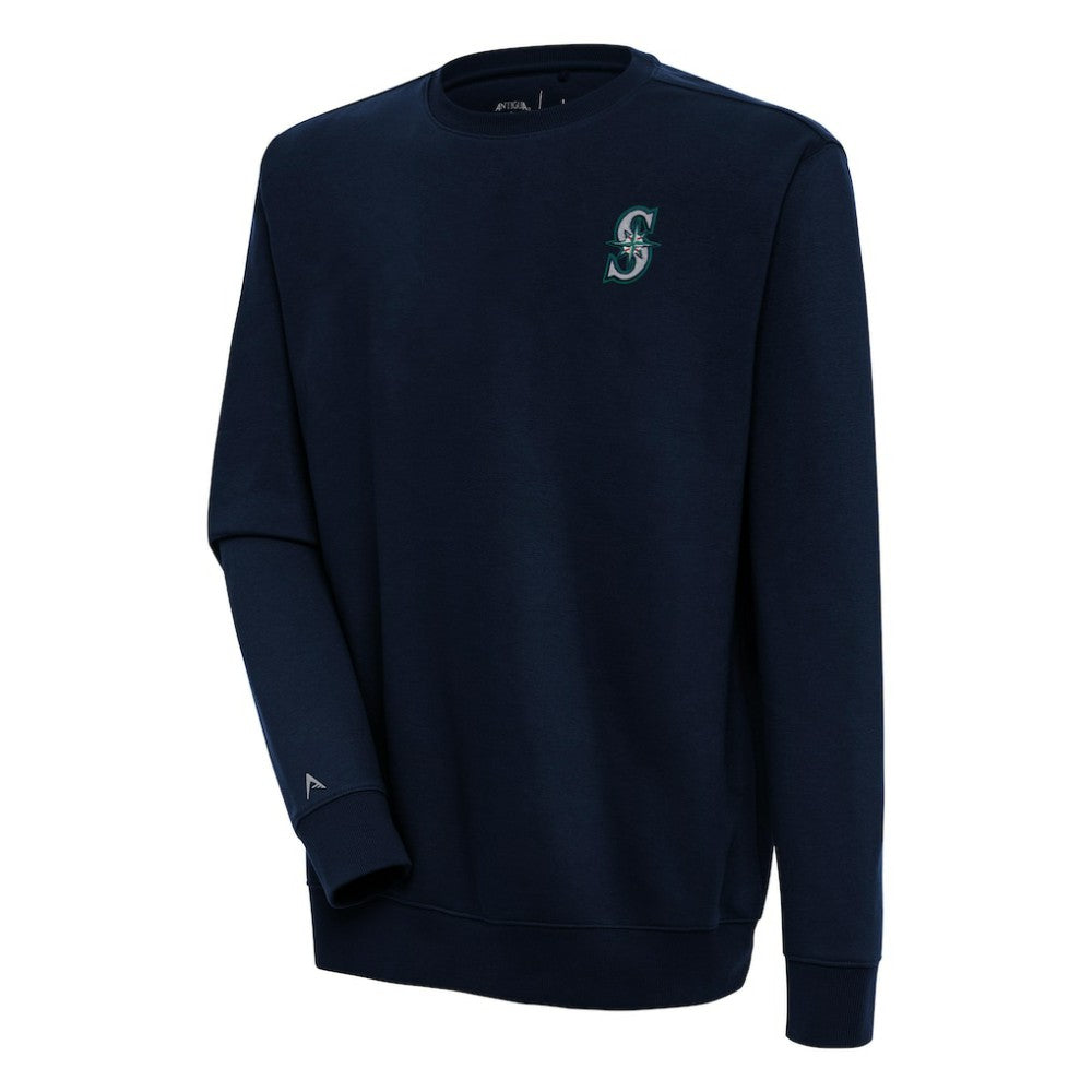 Seattle Mariners Antigua Victory Pullover Sweatshirt - Navy Pullover