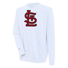 St. Louis Cardinals Antigua Victory Pullover Sweatshirt - White Pullover