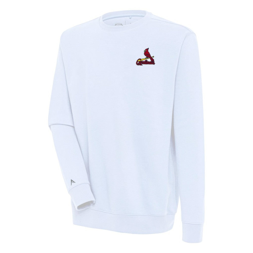 St. Louis Cardinals Antigua Victory Pullover Sweatshirt - White Pullover
