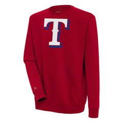 Texas Rangers Antigua Victory Pullover Sweatshirt - Red Pullover
