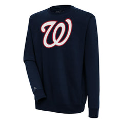 Washington Nationals Antigua Victory Pullover Sweatshirt - Navy Pullover