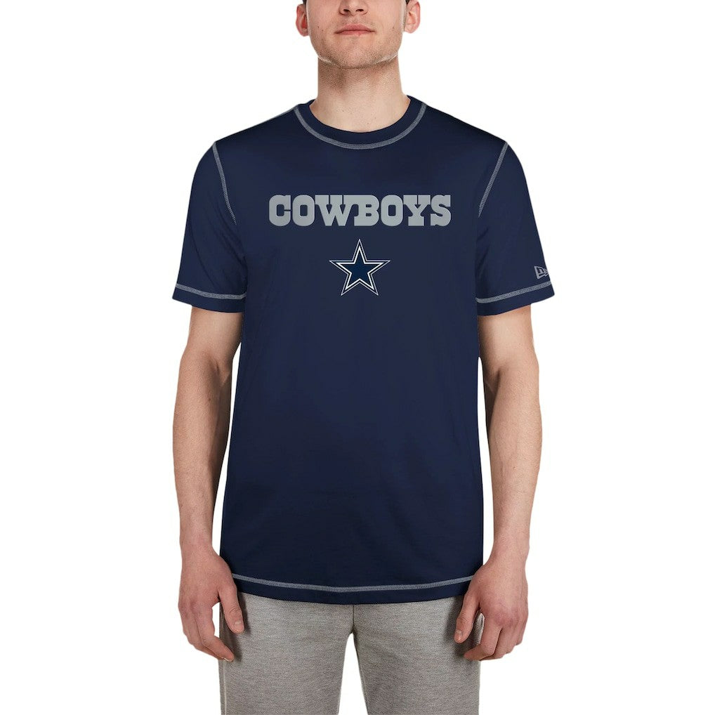 Dallas Cowboys New Era Third Down Puff Print T-Shirt - Navy T-shirts