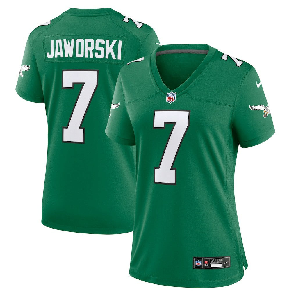 Ron Jaworski Philadelphia Eagles Women's Alternate Game Jersey - Kelly Green Jerseys