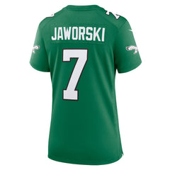 Ron Jaworski Philadelphia Eagles Women's Alternate Game Jersey - Kelly Green Jerseys