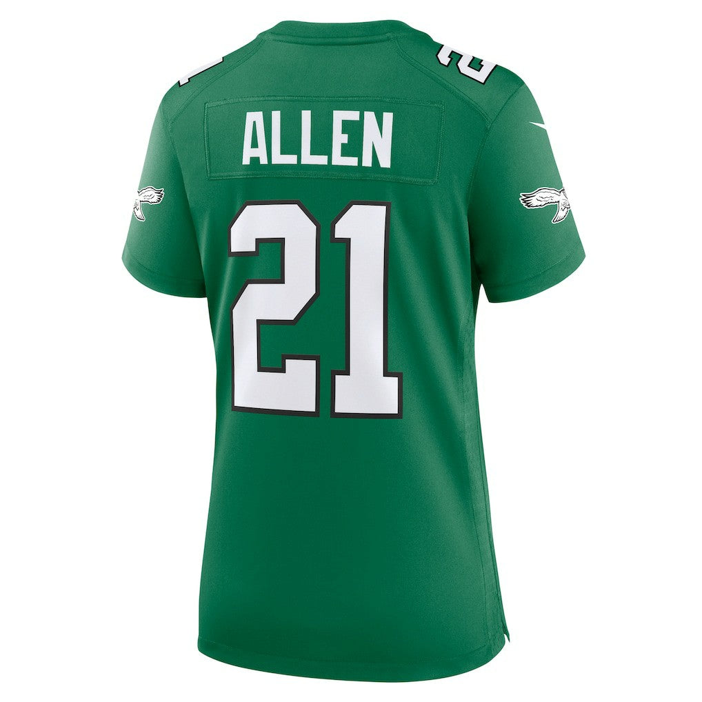 Eric Allen Philadelphia Eagles Women's Alternate Game Jersey - Kelly Green Jerseys