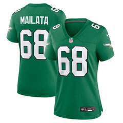 Jordan Mailata Philadelphia Eagles Women's Alternate Game Jersey - Kelly Green Jerseys