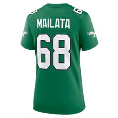 Jordan Mailata Philadelphia Eagles Women's Alternate Game Jersey - Kelly Green Jerseys