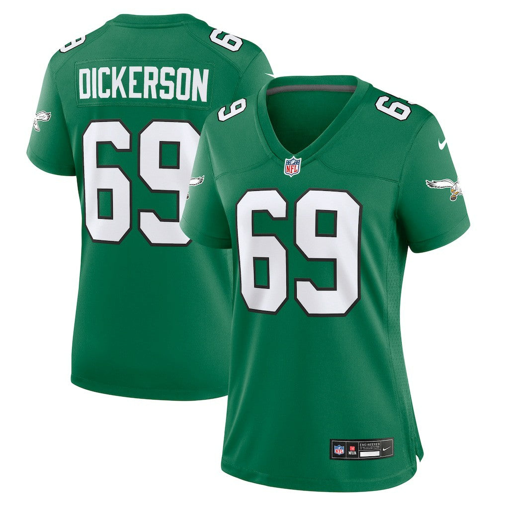 Landon Dickerson Philadelphia Eagles Women's Alternate Game Jersey - Kelly Green Jerseys