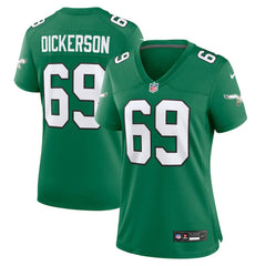 Landon Dickerson Philadelphia Eagles Women's Alternate Game Jersey - Kelly Green Jerseys
