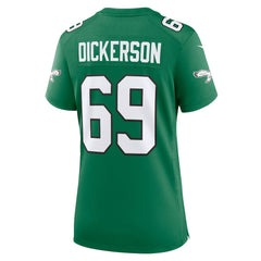 Landon Dickerson Philadelphia Eagles Women's Alternate Game Jersey - Kelly Green Jerseys