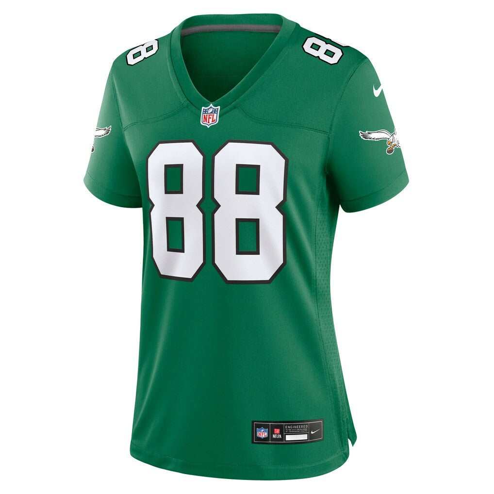 Dallas Goedert Philadelphia Eagles Women's Alternate Game Jersey - Kelly Green Jerseys