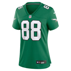 Dallas Goedert Philadelphia Eagles Women's Alternate Game Jersey - Kelly Green Jerseys
