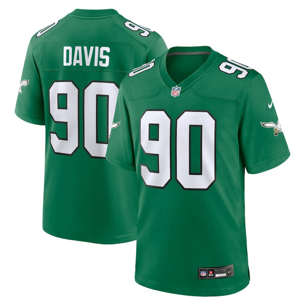 Jordan Davis Philadelphia Eagles Alternate Game Jersey - Kelly Green Jerseys