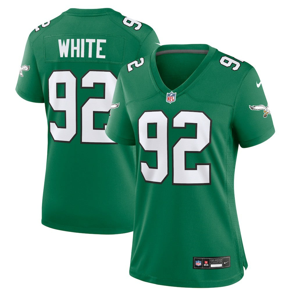 Reggie White Philadelphia Eagles Women's Alternate Game Jersey - Kelly Green Jerseys