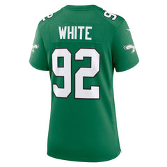 Reggie White Philadelphia Eagles Women's Alternate Game Jersey - Kelly Green Jerseys