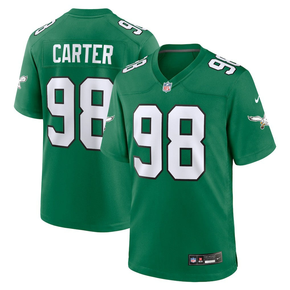 Jalen Carter Philadelphia Eagles Alternate Game Jersey - Kelly Green Jerseys