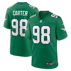 Jalen Carter Philadelphia Eagles Alternate Game Jersey - Kelly Green Jerseys