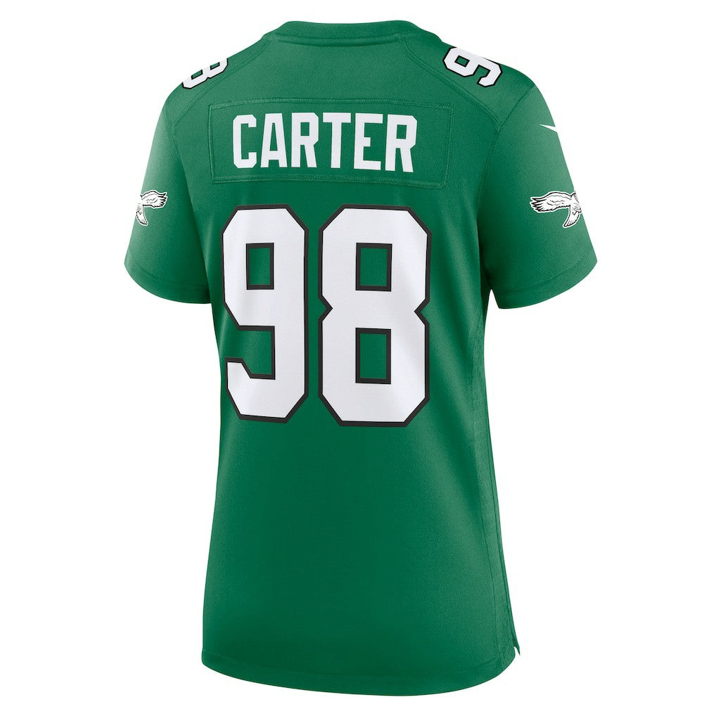 Jalen Carter Philadelphia Eagles Women's Alternate Game Jersey - Kelly Green Jerseys