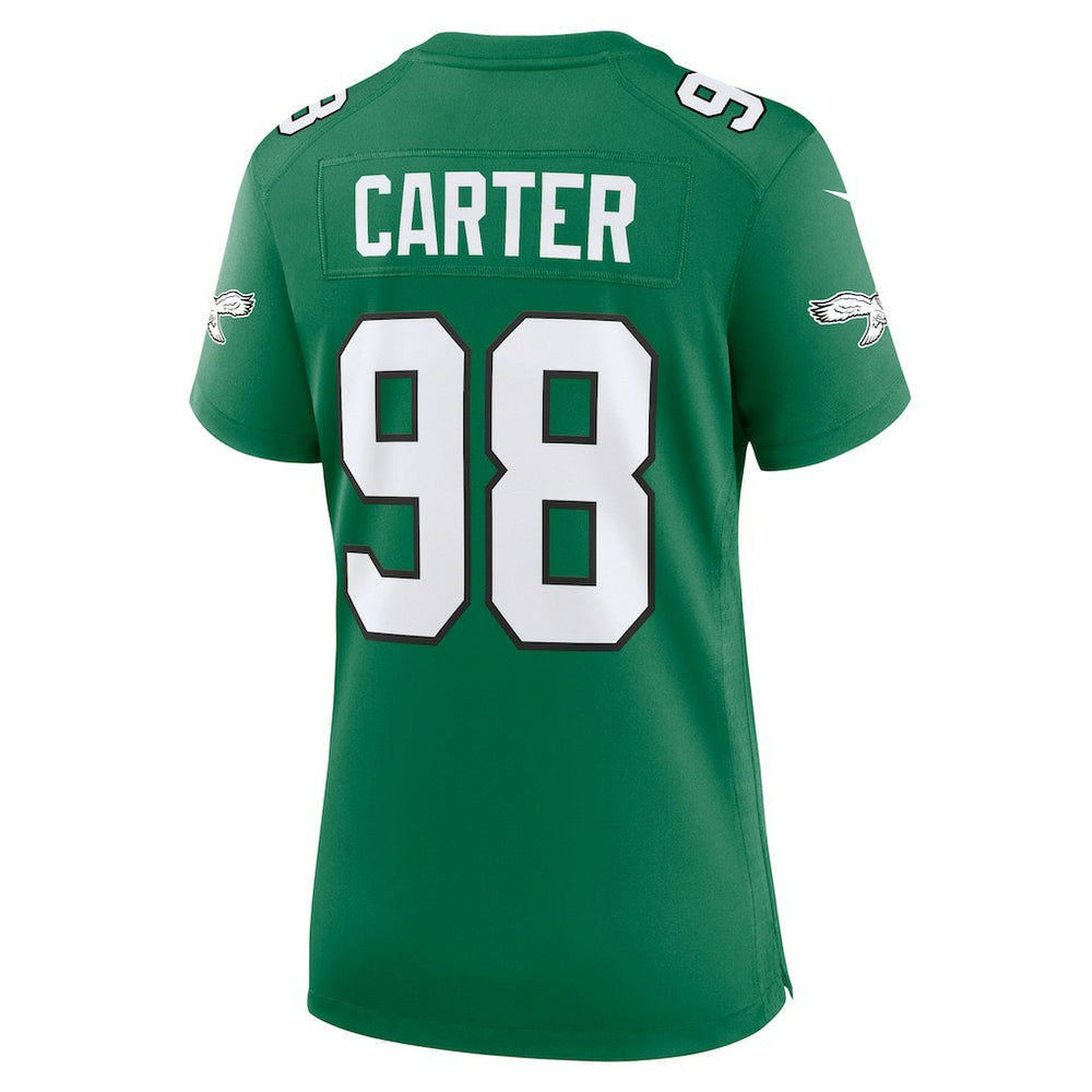 Jalen Carter Philadelphia Eagles Women's Alternate Game Jersey - Kelly Green Jerseys