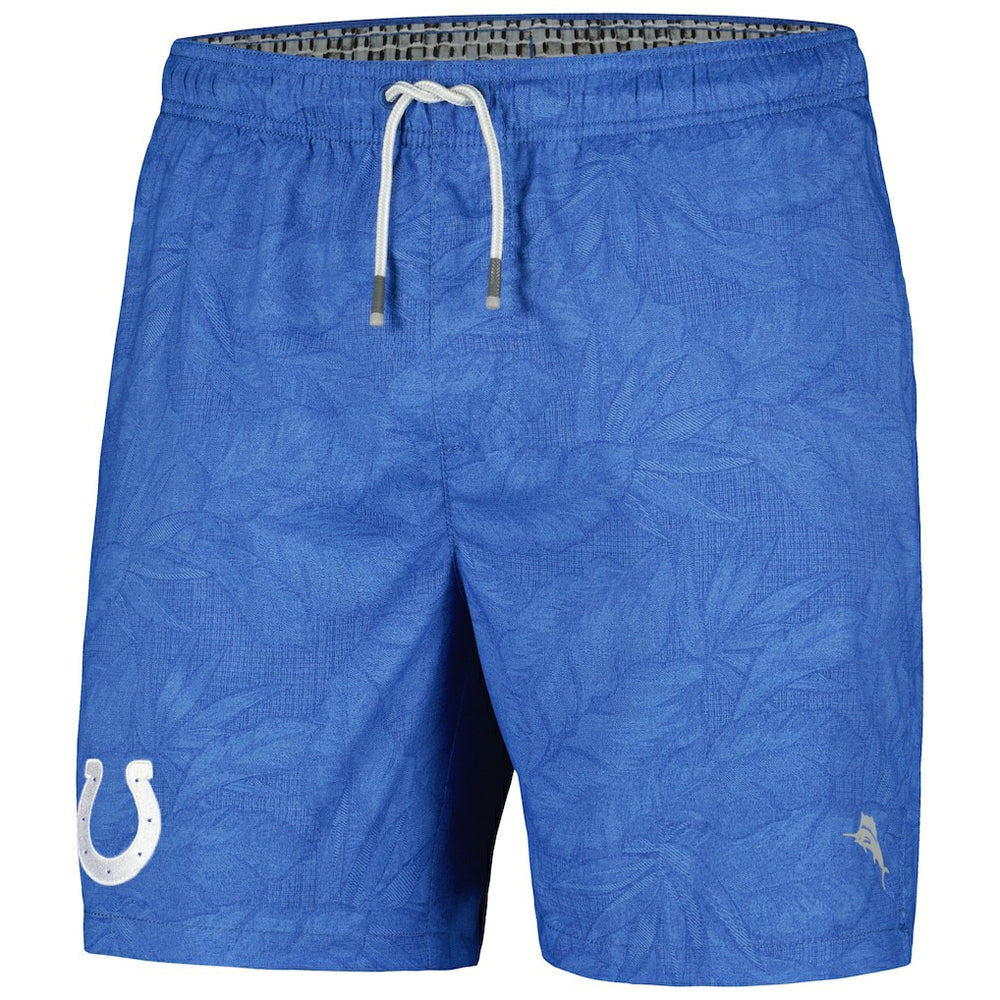 Indianapolis Colts Naples Layered Leaves Swim Trunks - Royal