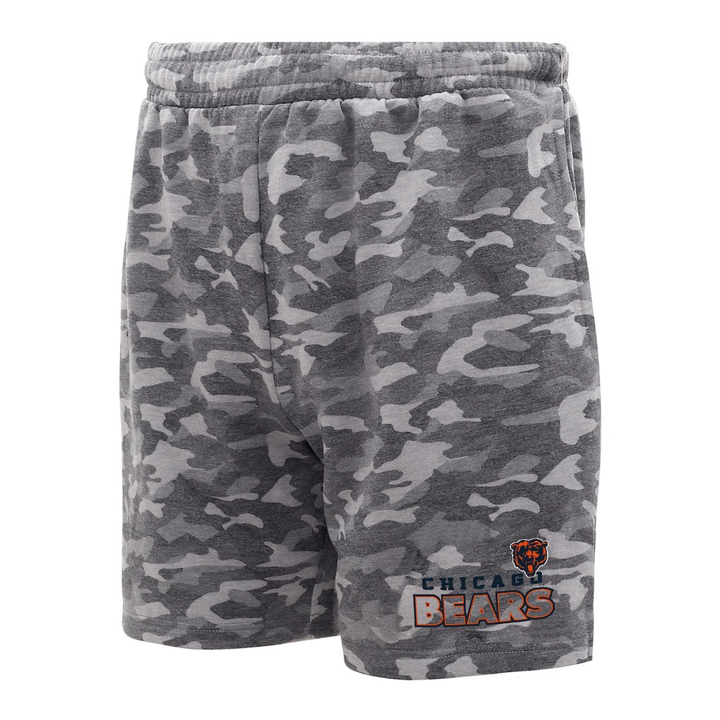 Chicago Bears Concepts Sport Biscayne Camo Shorts - Charcoal Shorts