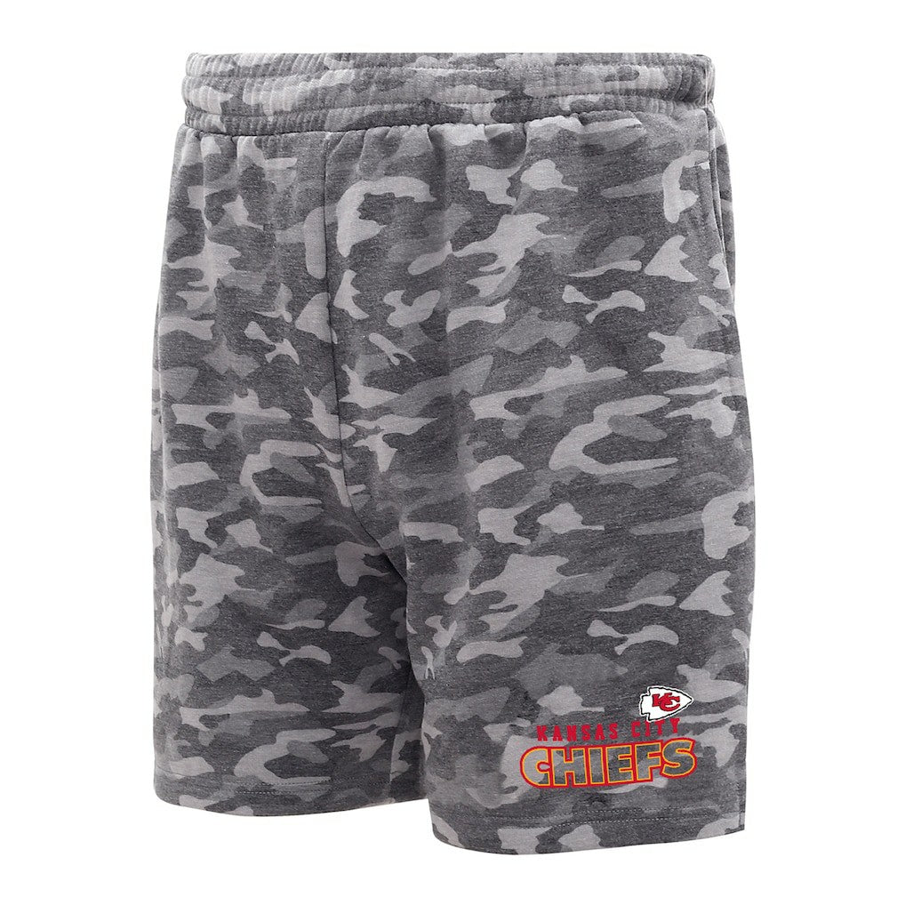 Kansas City Chiefs Concepts Sport Biscayne Camo Shorts - Charcoal Shorts