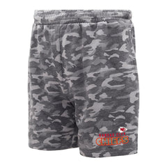 Kansas City Chiefs Concepts Sport Biscayne Camo Shorts - Charcoal Shorts