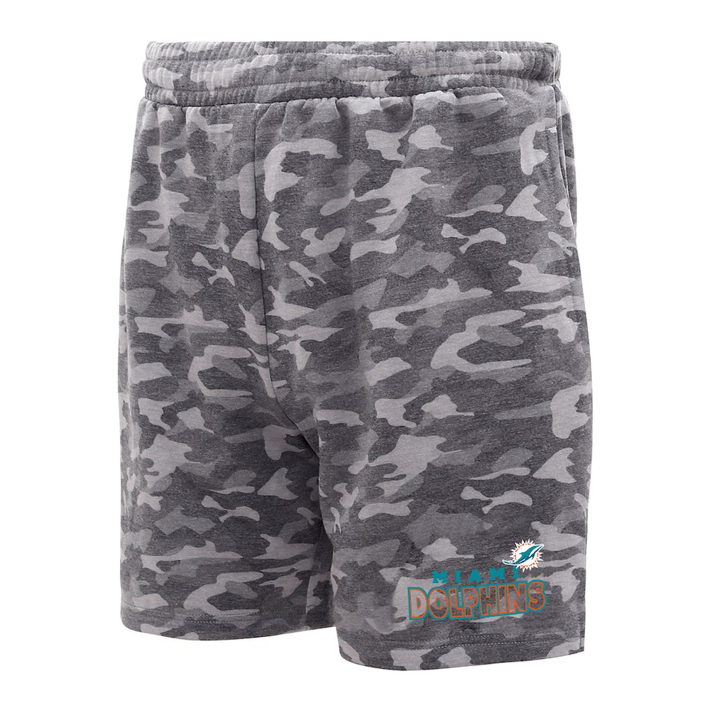 Miami Dolphins Concepts Sport Biscayne Camo Shorts - Charcoal Shorts