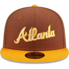 Atlanta Braves New Era Tiramisu  59FIFTY Fitted Hat - Brown Hats