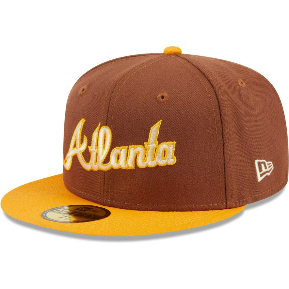 Atlanta Braves New Era Tiramisu  59FIFTY Fitted Hat - Brown Hats