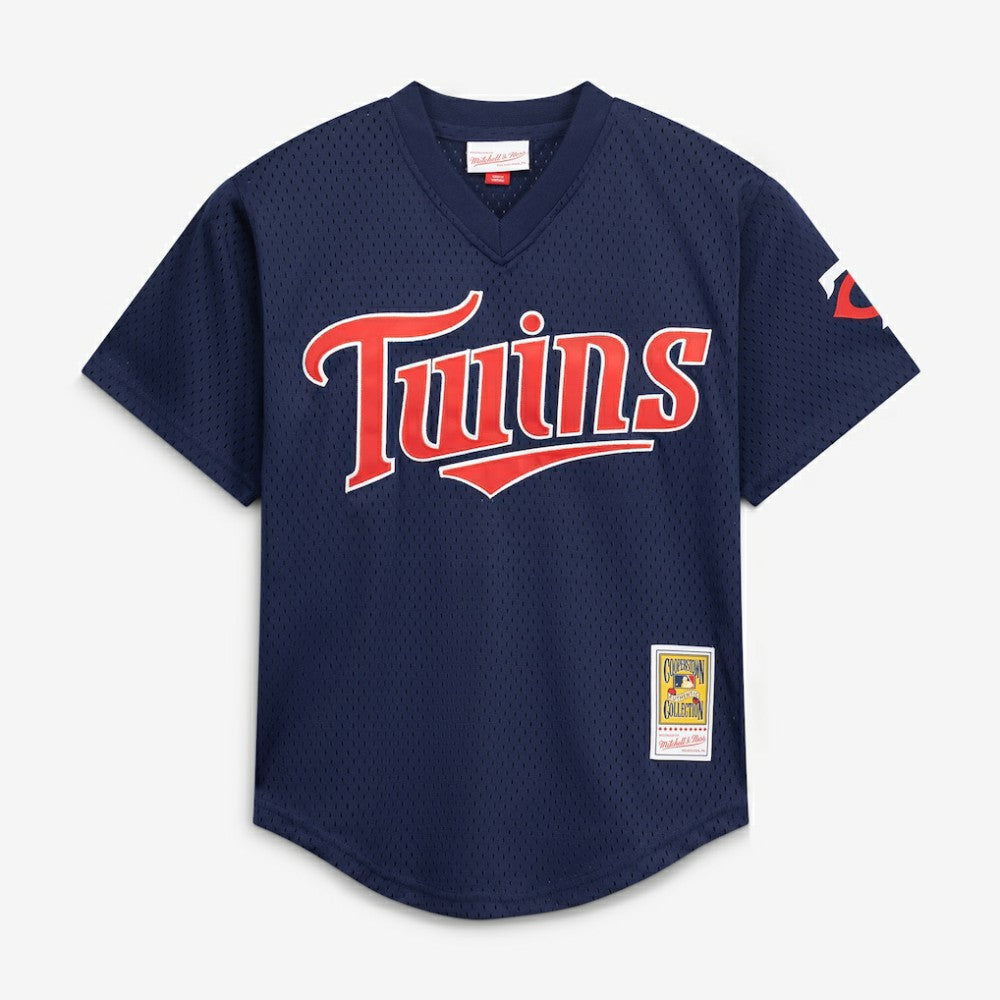 David Ortiz Minnesota Twins Mitchell & Ness Youth Cooperstown Collection Mesh Batting Practice Jersey - Navy Jerseys