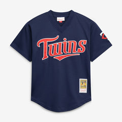 David Ortiz Minnesota Twins Mitchell & Ness Youth Cooperstown Collection Mesh Batting Practice Jersey - Navy Jerseys