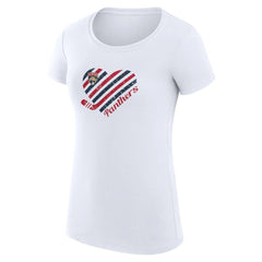 Florida Panthers G-III 4Her by Carl Banks Women's Super-Slim Fit Lightweight Heart T-Shirt - White | US 200446390