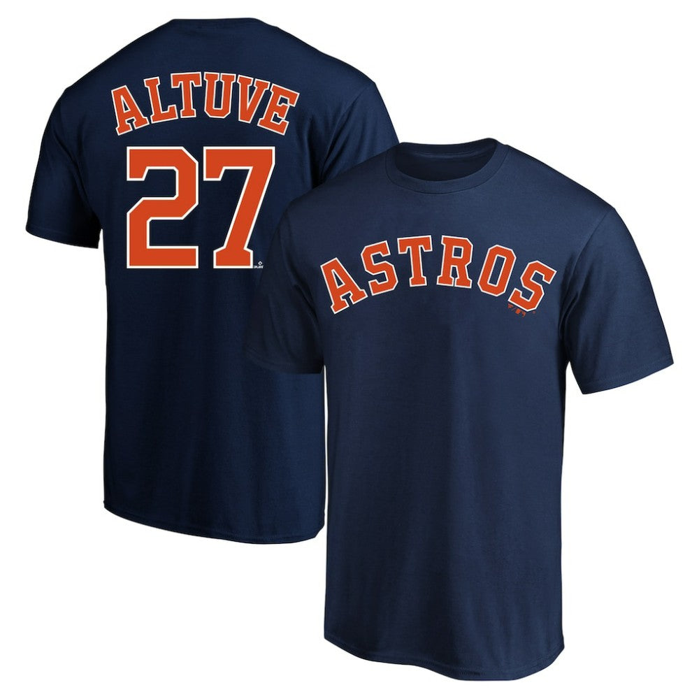 Jose Altuve Houston Astros Fanatics Big & Tall Name & Number T-Shirt - Navy T-shirts