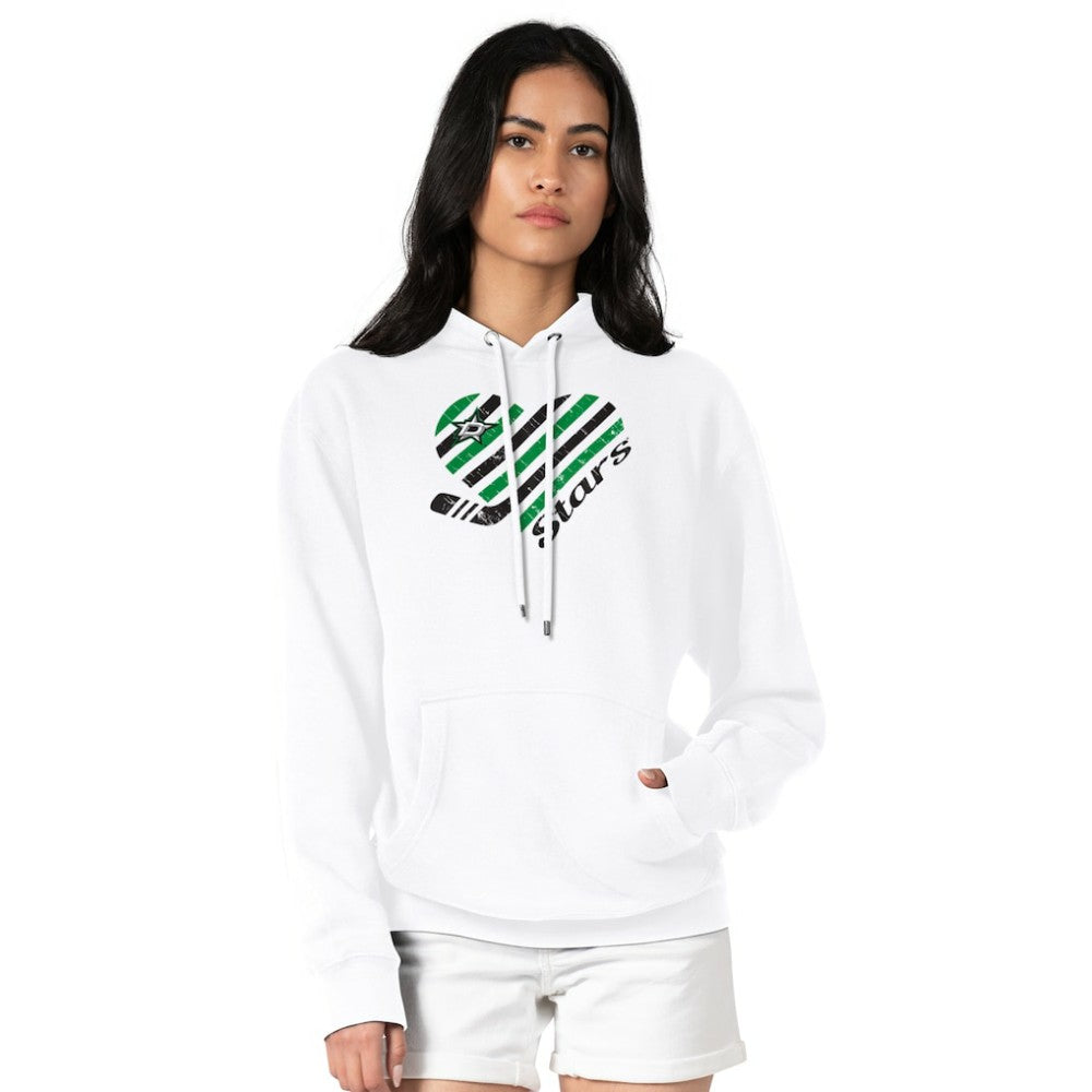 Dallas Stars G-III 4Her by Carl Banks Women's Heart Pullover Hoodie - White | US 200446533